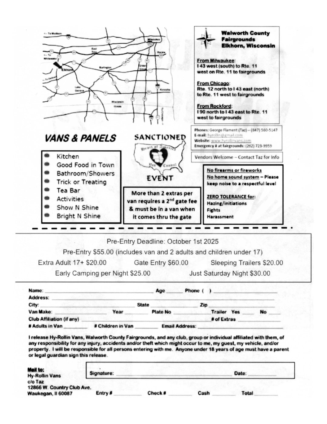 Hy-Rollin Vans Flyer back